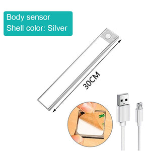 Stick-on Anywhere Portable Motion Sensor Light Wireless LED Under Cabinet/Closet Rechargeable Light