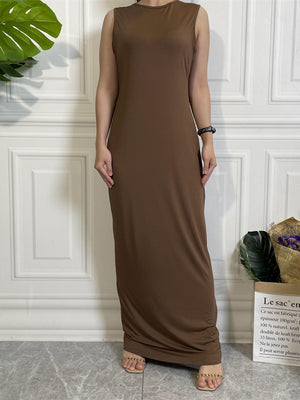 Fashionable Women`s Hijab Inner Dress Middle East Dubai Casual Clothing