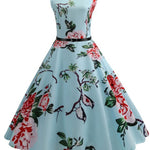 Summer Womens Dresses Vintage Swing Party Dress