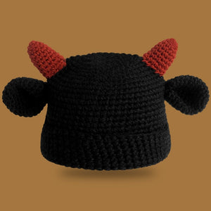 Cat Ears Beanie Crochet Warm Knitted Hat