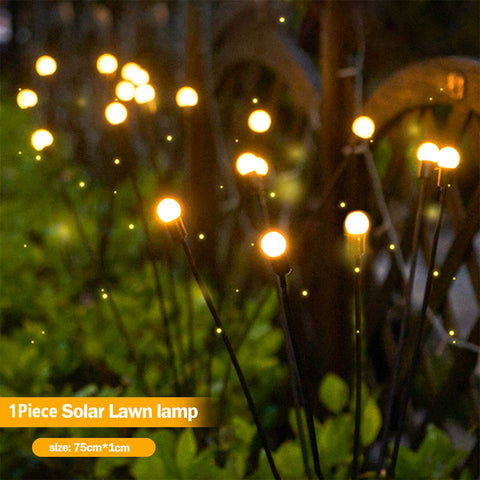 Solar LED Garden Light Outdoor Waterproof Firefly Landscape Lawn Decor Sunlight Powered Set