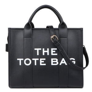 Tote Bag Vegan Leather Crossbody Bag with Shoulder Strap & Zipper for Work, Travel, School