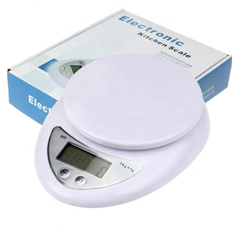 5kg Digital Scale Portable LED Display Food Scales Balance Measures Food Weight Kitchen Electronic Scales