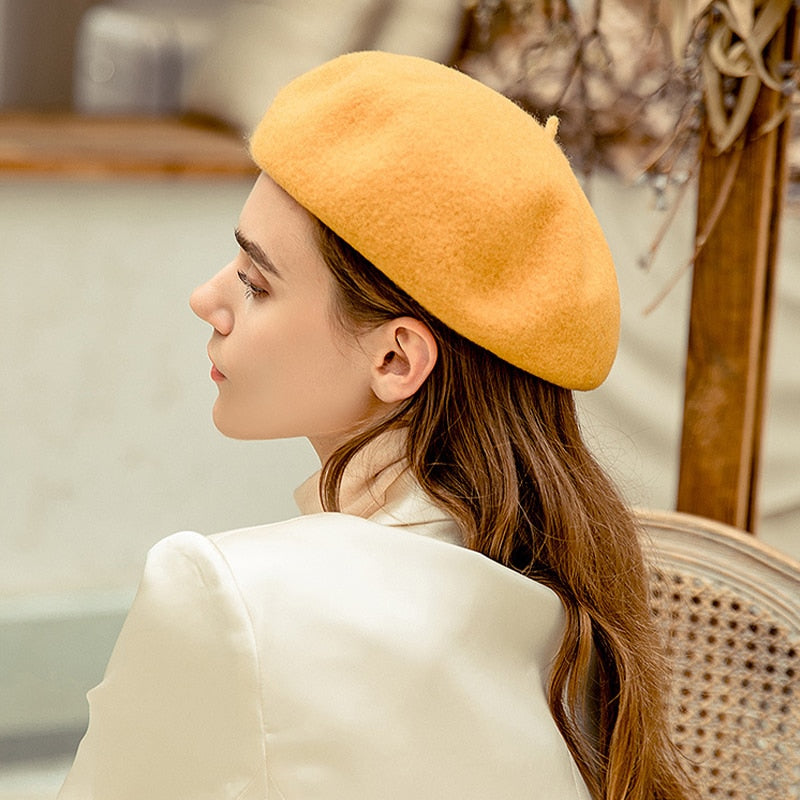 Women's Classic French Beret Vintage Hats For Cold Weather