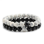 Stone of Rooting Bracelet, Concentration Gems, Tiger Eye Jewelry, Lava Stone Beaded Yoga Bracelet