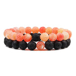 Stone of Rooting Bracelet, Concentration Gems, Tiger Eye Jewelry, Lava Stone Beaded Yoga Bracelet