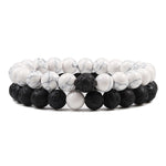 Stone of Rooting Bracelet, Concentration Gems, Tiger Eye Jewelry, Lava Stone Beaded Yoga Bracelet