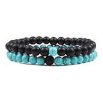 Stone of Rooting Bracelet, Concentration Gems, Tiger Eye Jewelry, Lava Stone Beaded Yoga Bracelet