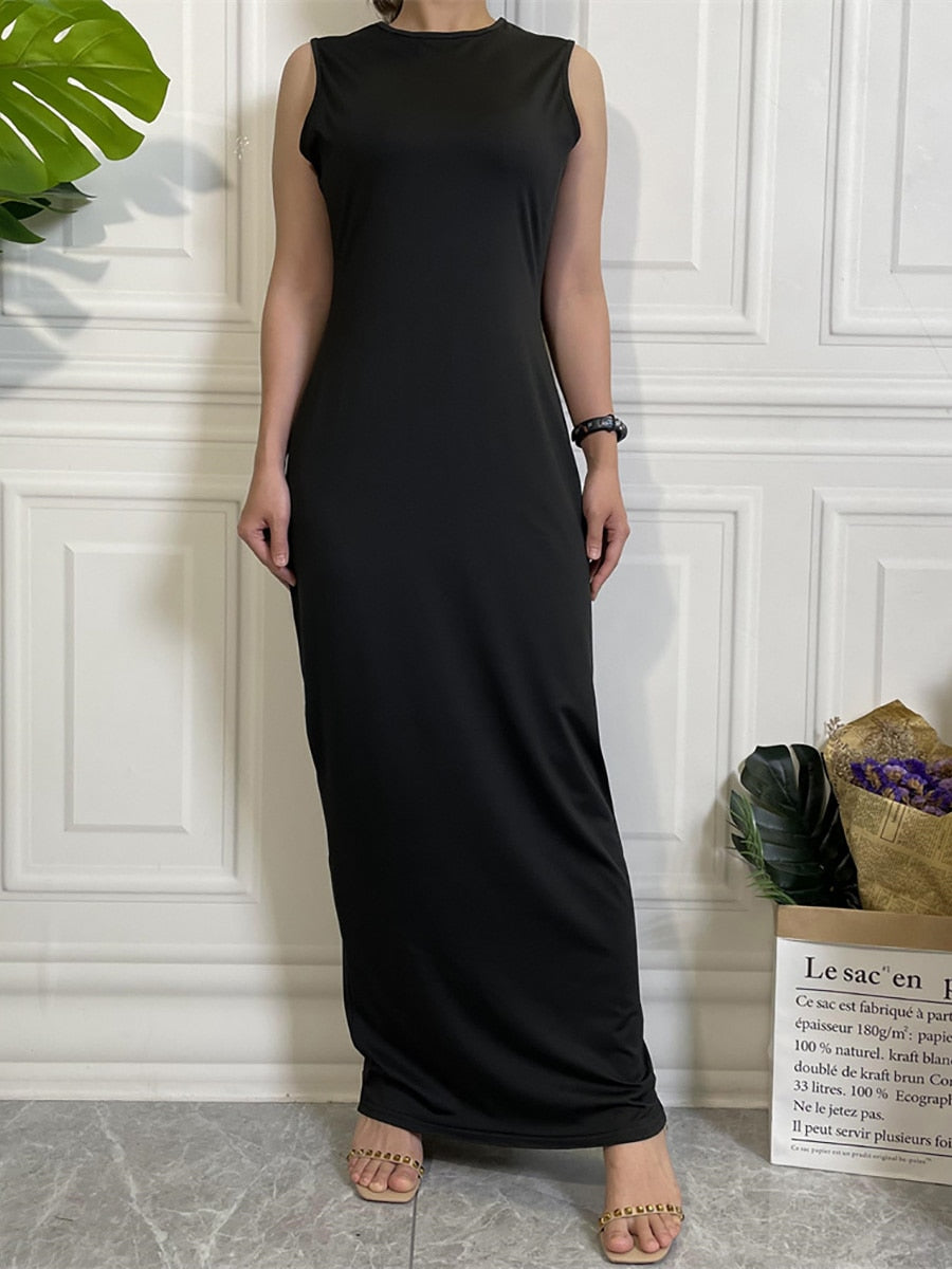 Fashionable Women`s Hijab Inner Dress Middle East Dubai Casual Clothing