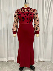 Women's Plus Size Elegant Spring Maxi Dress