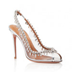 Women's Gorgeous Slingback High-Heeled Shoes Chain Drill Shoes
