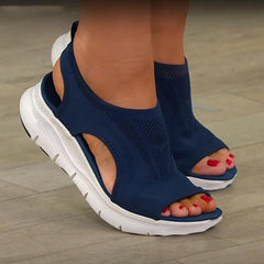 Women's Summer Platform Sandals Washable Slingback Orthopedic Slide Sport Comfortable Sandals