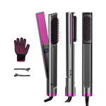 3 in 1 Hair Straightener and Curler Dual Voltage Anti-Scalding Device