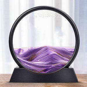 Moving Sand Art 3D Hourglass Frame Deep Sea Sandscape In Motion Home Decor