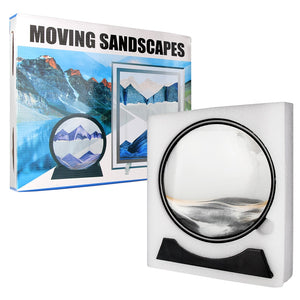 Moving Sand Art 3D Hourglass Frame Deep Sea Sandscape In Motion Home Decor