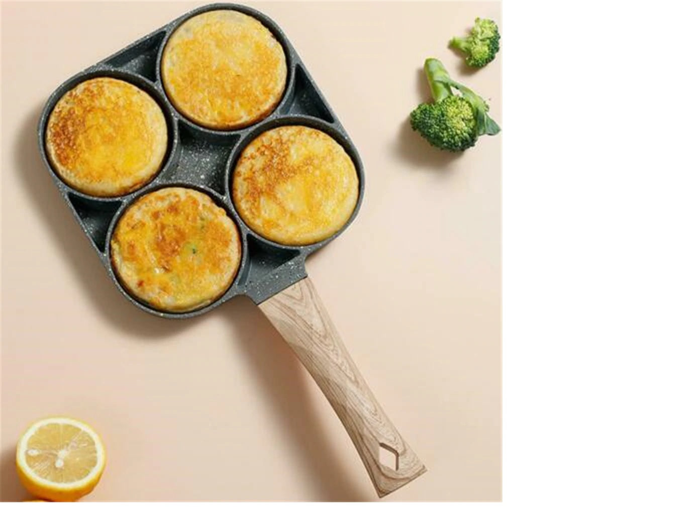 4 compartment frying pan - cook 4 quiche