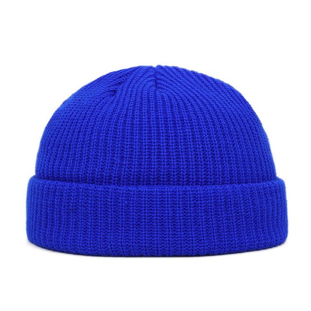 Knitted Beanie Unisex Winter Warm Casual Short Thread Streetwear Hat Cold Weather Fashion