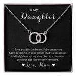 Daughter Gift, from Mom to Daughter Necklace, Daughter Birthday gift, with Message Card: I Love you…