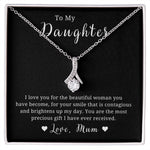 To My Daughter...Love Mum Necklace, 18K Gold, From Mother to Daughter Gift, Necklace for Birthday or Christmas
