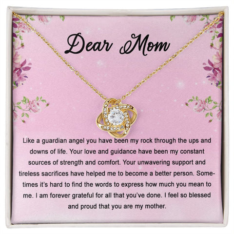 Mom Pendant Necklace Women Birthday Christmas Mother's Day Gift From Daughter Son Jewelry