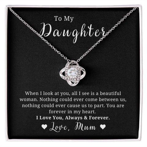 Mother to Daughter Gift Necklace, With Message Card, Hand Made Gold Jewelry For Daughters Birthday, Christmas...