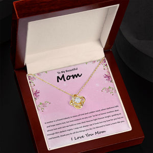 Gift Necklace For Mother 14K White or 14K Yellow Gold To Mom From Daughter, Son, Mother's Day Gift Birthday Christmas