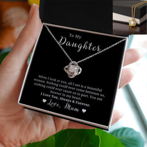 Mother to Daughter Gift Necklace, With Message Card, Hand Made Gold Jewelry For Daughters Birthday, Christmas...