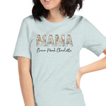 Mama Personalized T Shirt, Floral Design Mom Shirt, Customized Kids’ Names, Mother’s Day Shirt, Gift for Mom