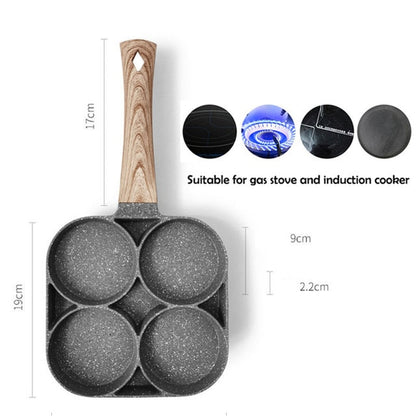 4 compartment frying pan - dimensions