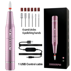 Electric Nail Files 30000RPM Drill Machine Set for Manicure Milling, Polishing For Beginners&Professionals